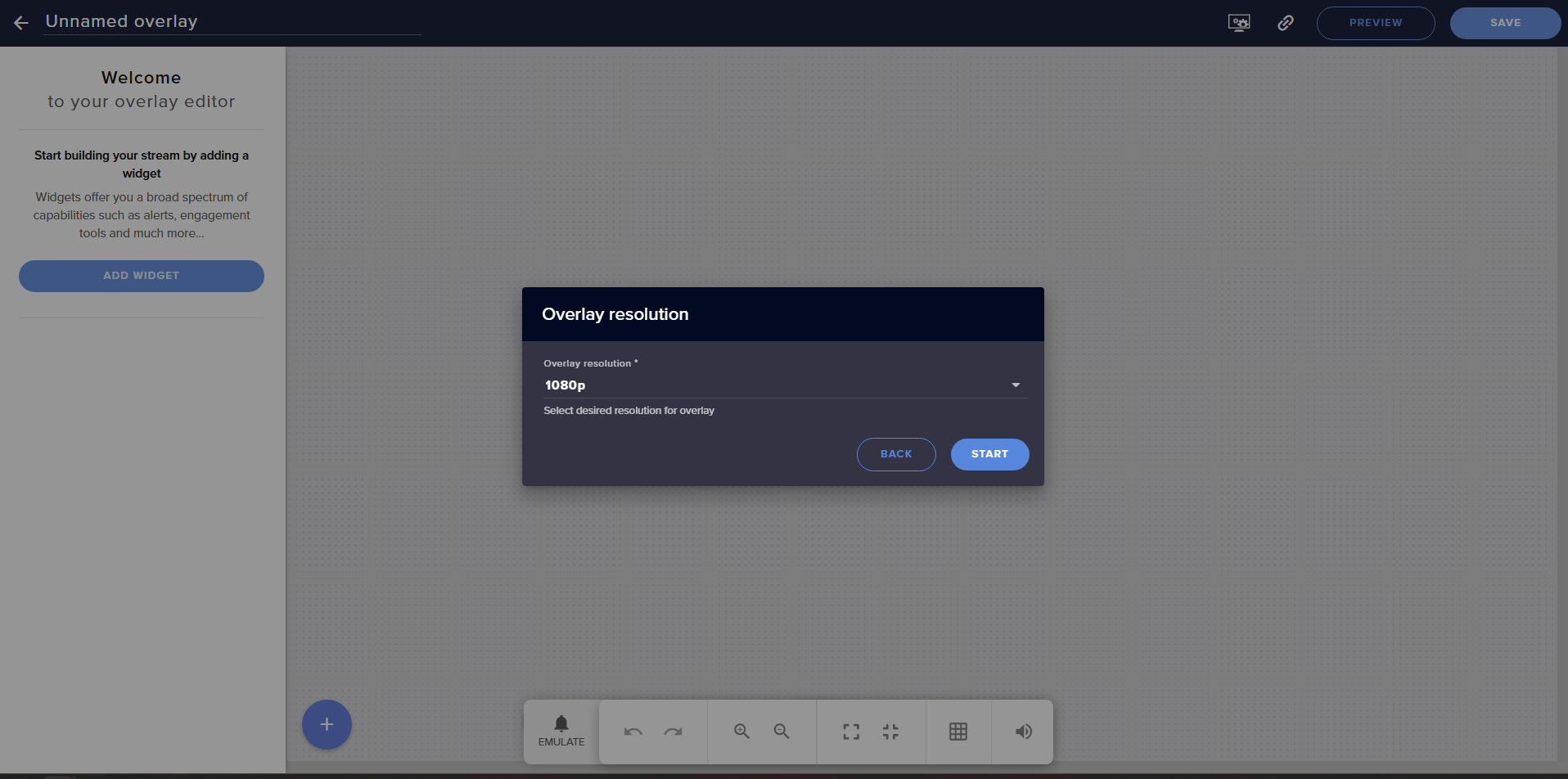 Create overlay