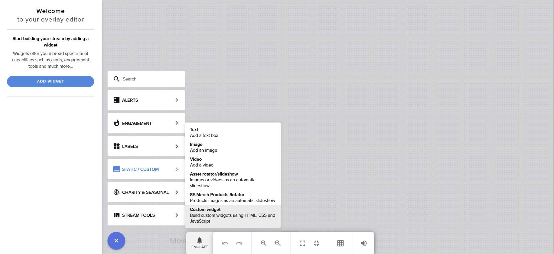 Add widget